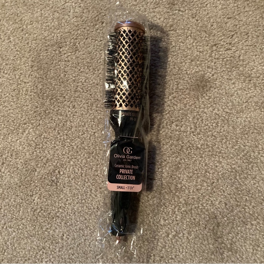 B1G1🌸 Olivia Garden Rose Gold Ceramic Ionic Hair Brush Small 1 3/8 inch